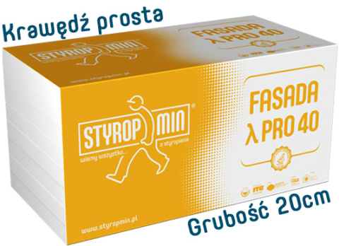 Fasada PRO 40 grubość 20 cm gładki Fasada PRO 40 grubość 20 cm gładki