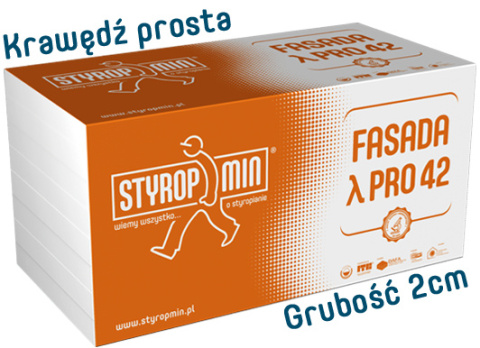 Fasada PRO 42 grubość 2 cm gładki