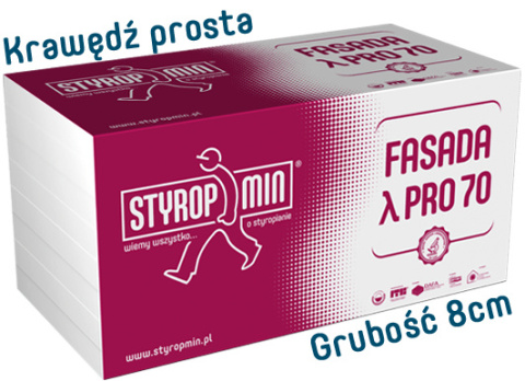 Fasada PRO 70 grubość 8 cm gładki Fasada PRO 70 grubość 8 cm gładki