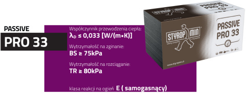 Passive PRO 33 grubość 8 cm gładki Passive PRO 33 grubość 8 cm gładki