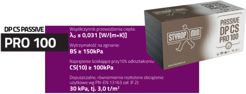 Passive DP CS PRO 100 grubość 15 cm gładki Passive DP CS PRO 100 grubość 15 cm gładki