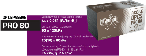 Passive DP CS PRO 80 grubość 10 cm gładki Passive DP CS PRO 80 grubość 10 cm gładki